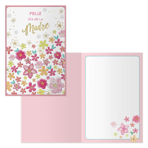 Dohe Pack de 6 Tarjetas de Felicitacion Dia de la Madre - 11.5x17cm - Impresas a Todo Color - Estampaciones con Pelicula de Color - Estampacion en Seco - Papel Offset Blanco de 300gr - Inclu