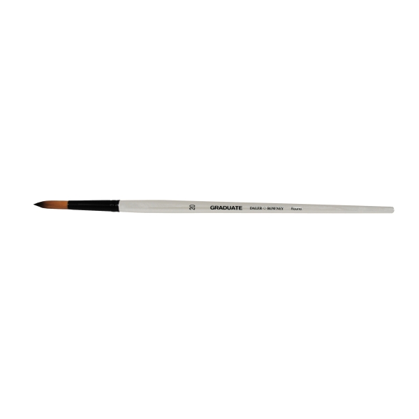 Daler Rowney Graduate Pincel Multitecnica - Pelo Sintetico - Mango Largo - Redondo, Nº20