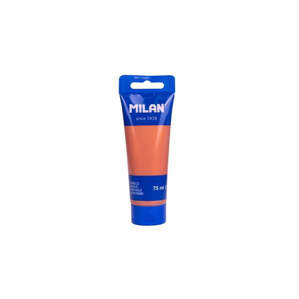 Milan Tubo de Pintura Acrilica 75ml - Pigmentos de Alta Calidad - Mezclable - Color Cobre · Pack de 6 uds.