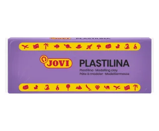 Jovi Caja de 15 Pastillas de Plastilina 150gr - Pasta de Modelar Vegetal - No Se Seca - sin Gluten - Inocua - Facil de Moldear - Ideal para Figuras en Volumen - Color Lila