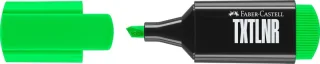 Faber-Castell TXTLNR Marcador Fluorescente - Punta Biselada - Trazo entre 1, 2 y 5 mm - Tinta con Base de Agua - Color Verde · Pack de 10 uds.