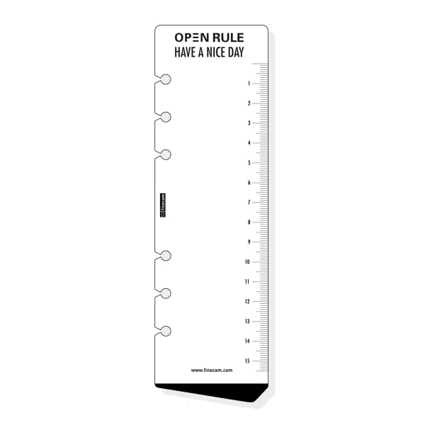 Finocam R559 Regla para Agendas Open - Formato 500 - 57x190mm - Color Blanco