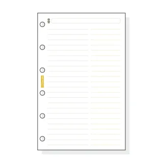 Finocam C254 Recambio Telefonico para Agendas Classic - Formato 602 - 73x114x5mm - Color Blanco