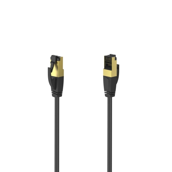 Hama Essential Cable de Red FTP RJ45 Cat-8 - Longitud 3m- Velocidad hasta 40Gbps - Blindaje Doble - Color Negro