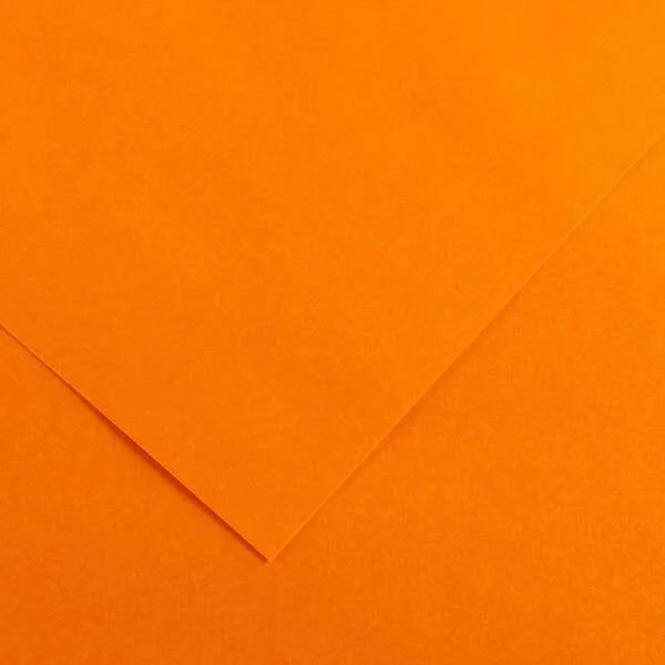 Canson Guarro Pack de 25 Cartulinas Iris de 185g - 50x65cm - Color Mandarina