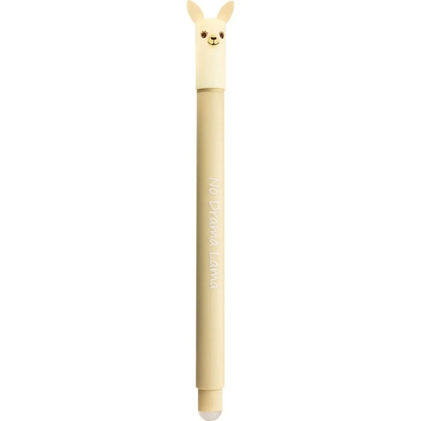 Eberhard Faber Animal Erase It! Boligrafo Borrable Tinta Gel Azul - Trazo 0.7mm - Tacto Soft - Diseño LLama · Pack de 6 uds.
