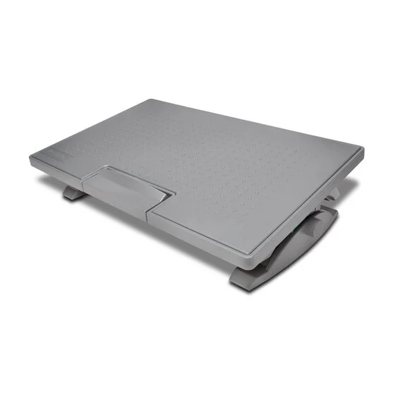 Kensington Smartfit™ Solemate™ Pro Reposapies con Amplia Superficie de Apoyo - Altura, Angulo e Inclinacion Ajustables - Base Antideslizante - Mejora Postura y Circulacion - Color Gris
