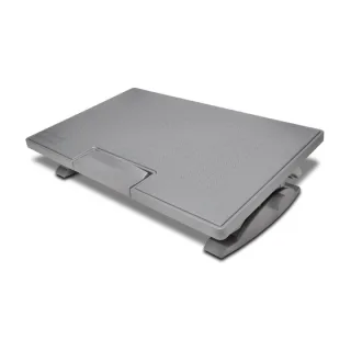 Kensington Smartfit™ Solemate™ Pro Reposapies con Amplia Superficie de Apoyo - Altura, Angulo e Inclinacion Ajustables - Base Antideslizante - Mejora Postura y Circulacion - Color Gris