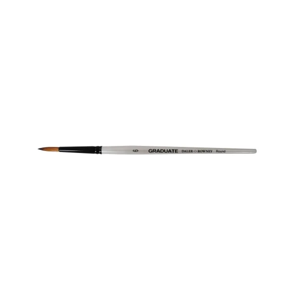 Daler Rowney Graduate Pincel Multitecnica - Pelo Sintetico - Mango Corto - Redondo Nº6