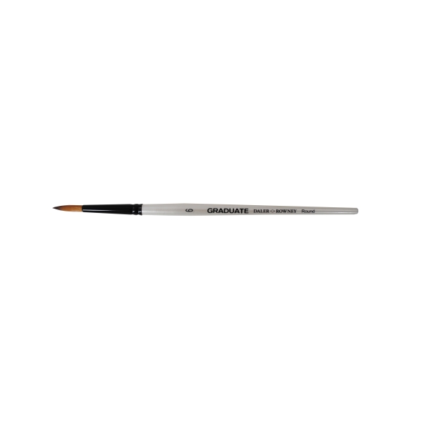 Daler Rowney Graduate Pincel Multitecnica - Pelo Sintetico - Mango Corto - Redondo Nº6