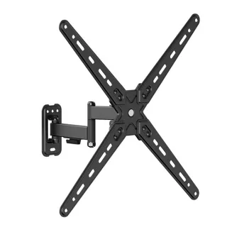Cromad Soporte de Pared con Brazo Articulado para TV de 13"-55" - Giratorio, Inclinable y Doble Extension - Peso Max 25Kg - VESA 400x400