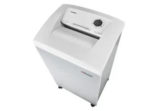 Dahle 310air Team Destructora de Papel Manual Corte en Particulas P-3 - Destruye hasta 20 Hojas - Papelera de 100L - Filtro Antipolvo CleanTEC® - Ruedas con Freno - Color Blanco
