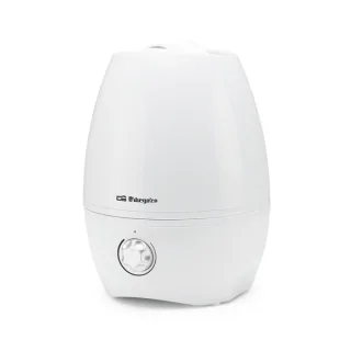 Orbegozo HU 2055 Humidificador 350mL/h - Potencia 30W - Deposito de 5L - Purifica y Neutraliza Malos Olores - Ajustable 360° - Caudal Regulable - Apagado Automatico - Indicador LED - Color b