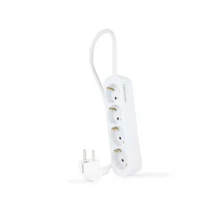 Nanocable Regleta de Enchufes 4 Tomas 1.4 m Blanco