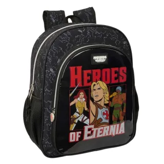 Safta Masters of the Universe Mochila - 15L - Adaptable a Carro - Bolsillo Frontal - Portabotellas - Cremallera con Doble Tirador - Asa de Mano - Espalda Acolchada - 32x38x12cm - Color Gris