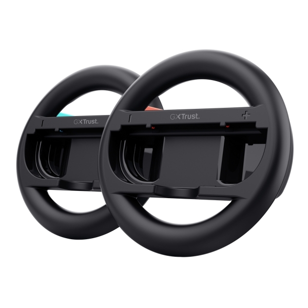 Trust GXT 1257 Pack de 2 Volantes para Joy-Con 2 - Acceso Rapido a los Botones Laterales - Peso Ligero - 33x145mm - Color Negro