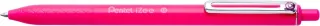 Pentel iZee Boligrafo de Bola Retractil - Punta 0.7mm - Trazo 0.35mm - Clip de Metal - Color Rosa · Pack de 12 uds.