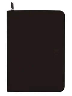 Finocam Serie 00 J964 Portadocumentos de Mano - 4 Anillas de 16mm - Cremallera - Formato A4 - 210x297mm - Bloc de Notas - Papel de 70g/m2 - Bolsillo Interior - Portaboligrafo - Color Negro