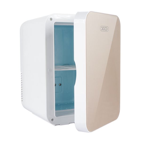 XO CZ002 Mini Nevera - Capacidad 5.5 Litros - Bajo Ruido - Incluye Cable 12/220V - Color Beige - Color Beige