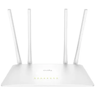 Cudy WR1200 Smart Router WiFi AC1200 Doble Banda - 1x Puerto Wan 100/10 Mbps y 4x Puertos Lan 100/10 Mbps - 4 Antenas Externas