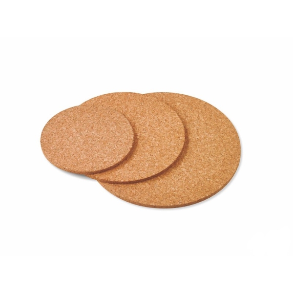 Faibo Plancha de Corcho Redonda para Manualidades - Medidas Ø 245mm · Pack de 10 uds.
