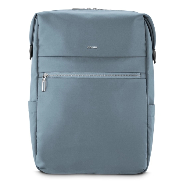 Hama Ultimate Mochila para Portatiles hasta 16.2" - Capacidad 15L - Poliester - Interior Acolchado - Cremallera Bidireccional - Base Reforzada - Bolsillos Laterales - 34x44x11cm - Color Azul
