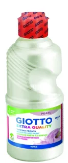 Giotto Extra Quality Pearl Tempera - 250ml - Lispa para el Uso - Botella Bio Pet - Color Blanco