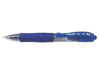 Pilot Boligrafo de Gel G2 Pixie XS Retractil - Punta de Bola Redonda 0.7mm - Trazo 0.32mm - Grip Ergonomico - Color Azul · Pack de 12 uds.