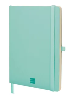 Finocam Nexo Cuaderno de Tapa Blanda - 72 Hojas - Formato A5 - 148x210mm - Rayado Horizontal - Papel Crema de 80g/m2 - Bolsillo Interior - Portaboligrafo - Hojas Microperforadas - Color Turq