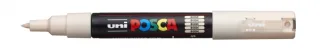 Posca PC-1M Marcador de Pintura - Punta de Poliester Conica 0.7mm - Tinta Base al Agua - Resistente a la Luz - Color Beige · Pack de 6 uds.
