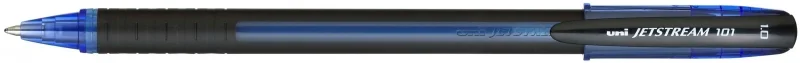 Uni-ball JetStream SX-101-10 Boligrafo de Tinta - Punta de Bola 1mm - Secado Instantaneo - Ideal para Zurdos - Color Azul · Pack de 12 uds.