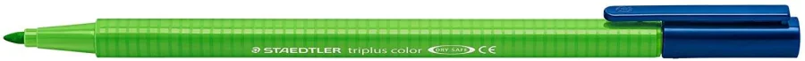 Staedtler Triplus Color 323 Rotulador de Punta Fina - Trazo 1mm Aprox - Tinta Base de Agua - Color Verde Amarillo · Pack de 10 uds.