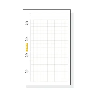 Finocam C140 Recambio para Agendas Classic - Cuadriculado - Formato 601 - 56x89x5mm - Color Blanco