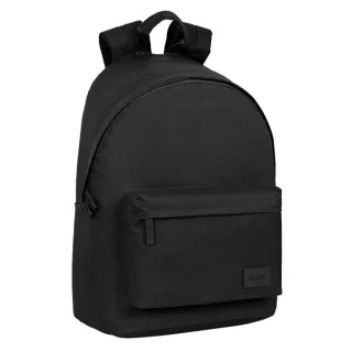 Safta Basic Mochila para Portatil hasta 14.1" - Bolsillo para Tablet - Tirador Doble - Hombreras Ergonomicas - Espalda Acolchada y Transpirable - Asa de Mano Forrada - 20L - 310x160x410mm -