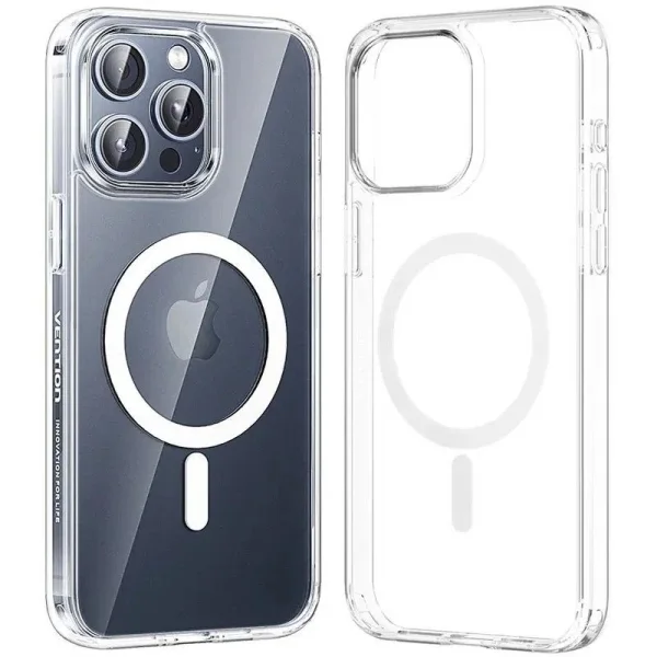Vention Funda Rigida para Iphone 13 Pro - Anillo Magnetico MagSafe - Color Transparente