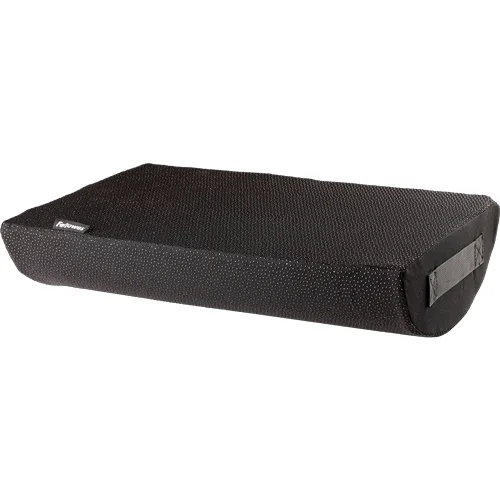 Fellowes Breyta Reposapies de Espuma - Opcion Normal y Balanceo - Funda de Poliester 100% Reciclado - Certificado por FIRA - Color Negro