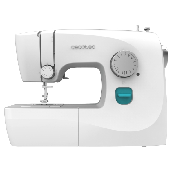 Cecotec BelleCouture 1500 Maquina de Coser para Principiantes - 15 Puntadas Variadas - Ojal Manual en 4 Tiempos - Luz LED Brillante - Brazo Libre y Almacenamiento - Portatil y Ligera - Color