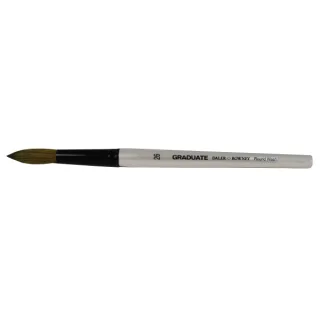 Daler Rowney Graduate Pincel Acuarela - Mezcla de Pelo de Pony y Sintetico - Mango Corto - Redondo Lavis Nº26 · Pack de 3 uds.
