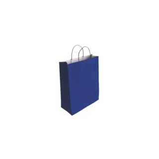 Bismark Bolsa de Papel Celulosa - Medidas 24x8x18cm - Color Azul · Pack de 25 uds.