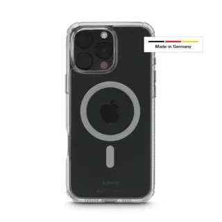 Hama Extreme Protect Funda para iPhone 16 Pro Max - Antideslizante - Magnetico - Policarbonato - Proteccion D3O - Bordes Elevados - Color Transparente