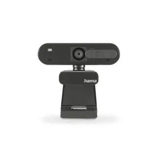 Hama C-600 Pro Webcam HD 1080P - Cable 1.8m - USB-A 2.0 - Microfono Integrado - Proteccion contra Espias - Indicador LED - Modo UVC - Reduccion de Ruido - Exposicion Automatica - 6.5x4x10cm