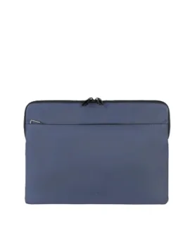 Tucano Gommo Sleeve Funda Portatil 15,6" - Material Engomado Impermeable - Bolsillo para Accesorios - Color Azul