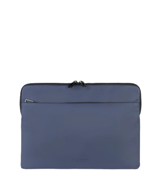 Tucano Gommo Sleeve Funda Portatil 15,6" - Material Engomado Impermeable - Bolsillo para Accesorios - Color Azul