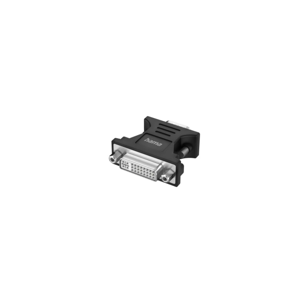 Hama Essential Adaptador de Video - Full HD - VGA Macho - DVI Hembra - Color Negro