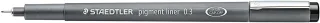 Staedtler Pigment Liner 308 Rotulador Calibrado - Trazo 0.3mm - Secado Rapido - Color Negro · Pack de 10 uds.