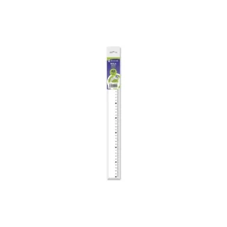 Bismark Regla Milimetrada 40cm - Fabricada en Plastico - Ideal para Colegio - Transparente