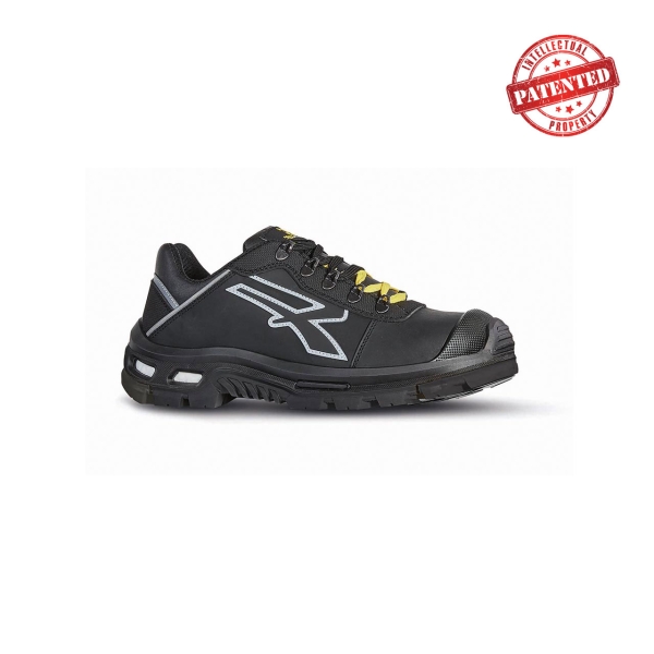 Upower Tim S ESD Calzado de Seguridad Laboral - Talla 38 - Suela Antideslizante, Resistente al Aceite y Abrasion, Antiperforacion, Puntera AirToe Aluminium, Plantilla Transpirable - Color Ne