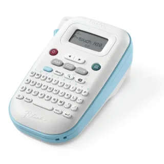 Brother PT-N10 Rotuladora Electronica de Sobremesa Portatil - Pantalla LCD - 3 Tipos de Letra, 10 Marcos y 250 Simbolos - Ancho de Cinta 12mm - Corte de Cinta Manual - Teclado QWERTY - Color