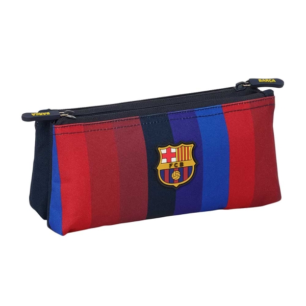 Safta F.C.Barcelona 1ª Equipacion 26/27 Neceser - 2 Compartimentos con Cremallera - 22x10x8cm - Color Azul Noche