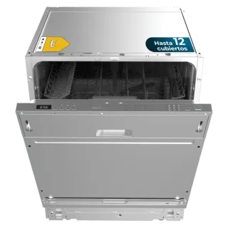 Cecotec Bolero Aguazero 6110 Full-BI Lavavajillas Integrable de 60cm - 13 Cubiertos - Temperatura Regulable - Seguro Infantil - 6 Programas - Inicio Programable - Funcion Media Carga - Color